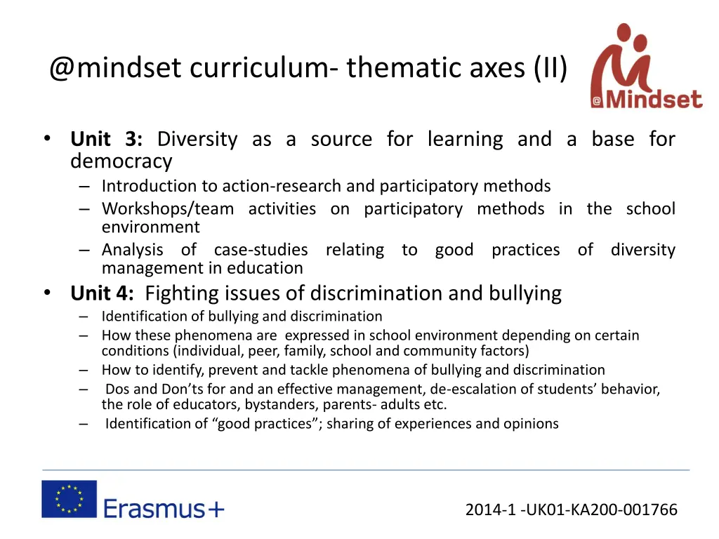 @mindset curriculum thematic axes ii