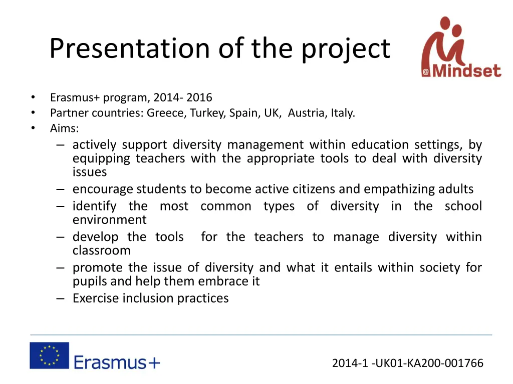 presentation of the project