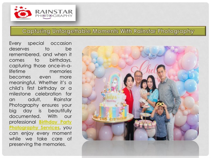capturing unforgettable moments with rainstar