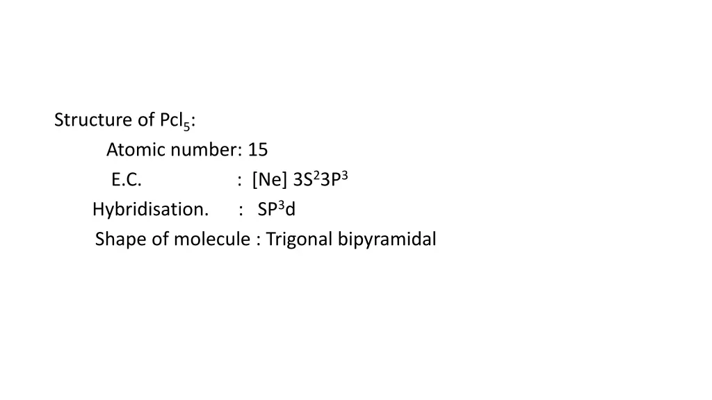 structure of pcl 5 atomic number