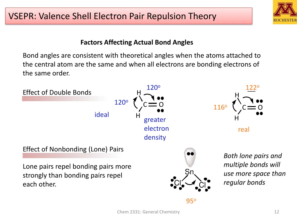 vsepr valence shell electron pair repulsion theory 7