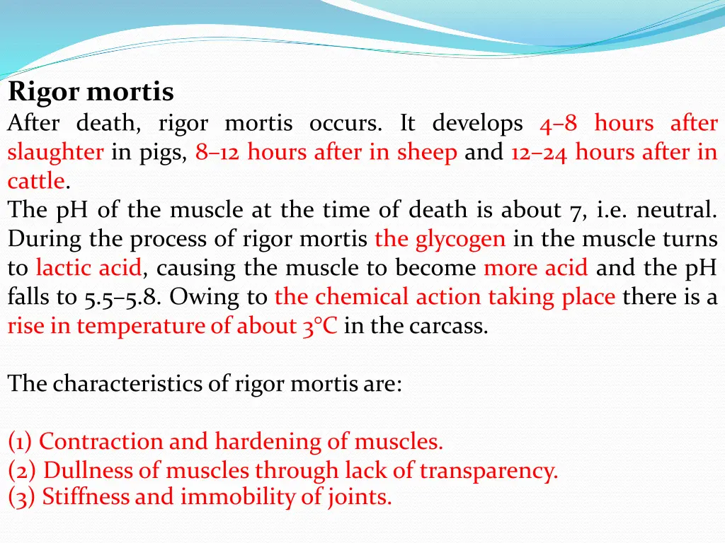 rigor mortis after death rigor mortis occurs