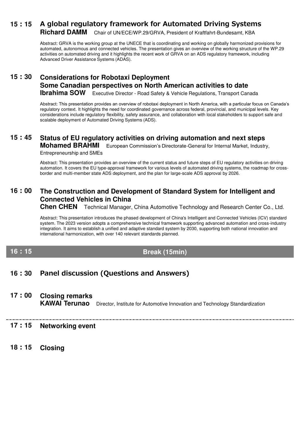 a global regulatory framework for automated