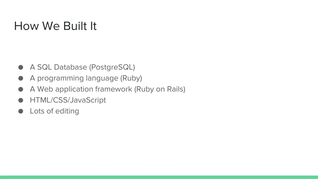 how we built it