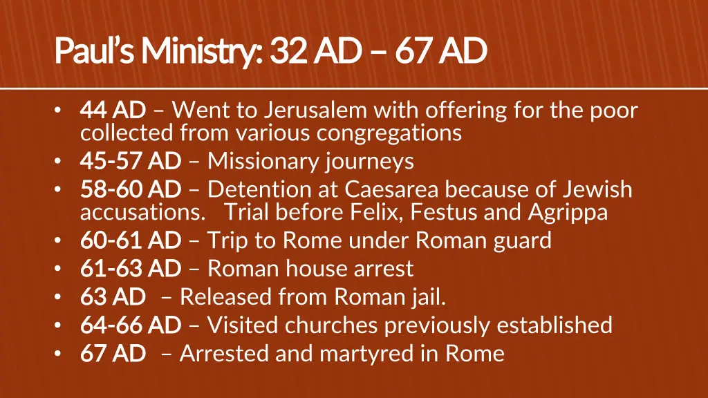 paul s paul s ministry 32 ministry 32 ad 1