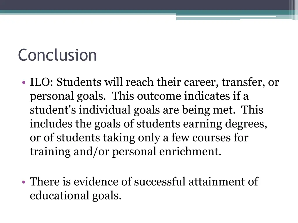 conclusion