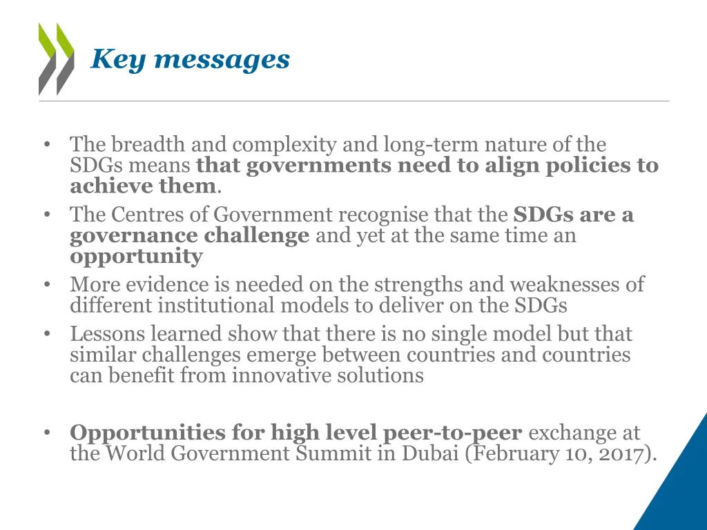 key messages