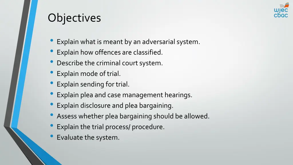 objectives