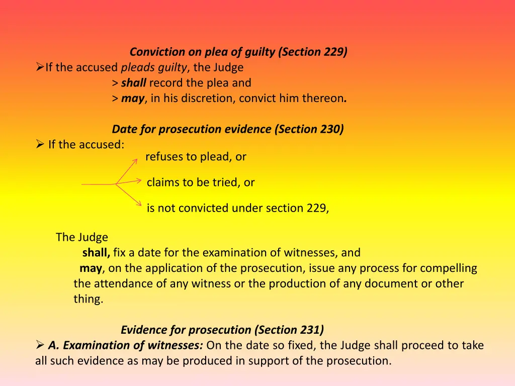 conviction on plea of guilty section