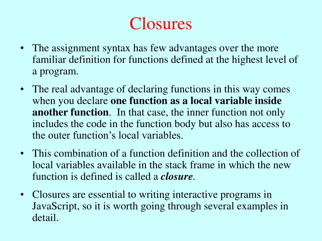 closures