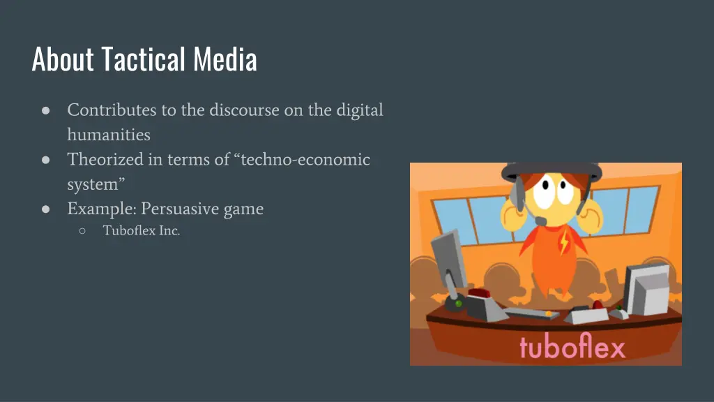 about tactical media
