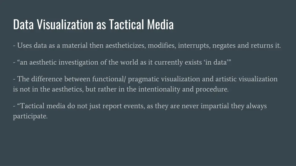 data visualization as tactical media