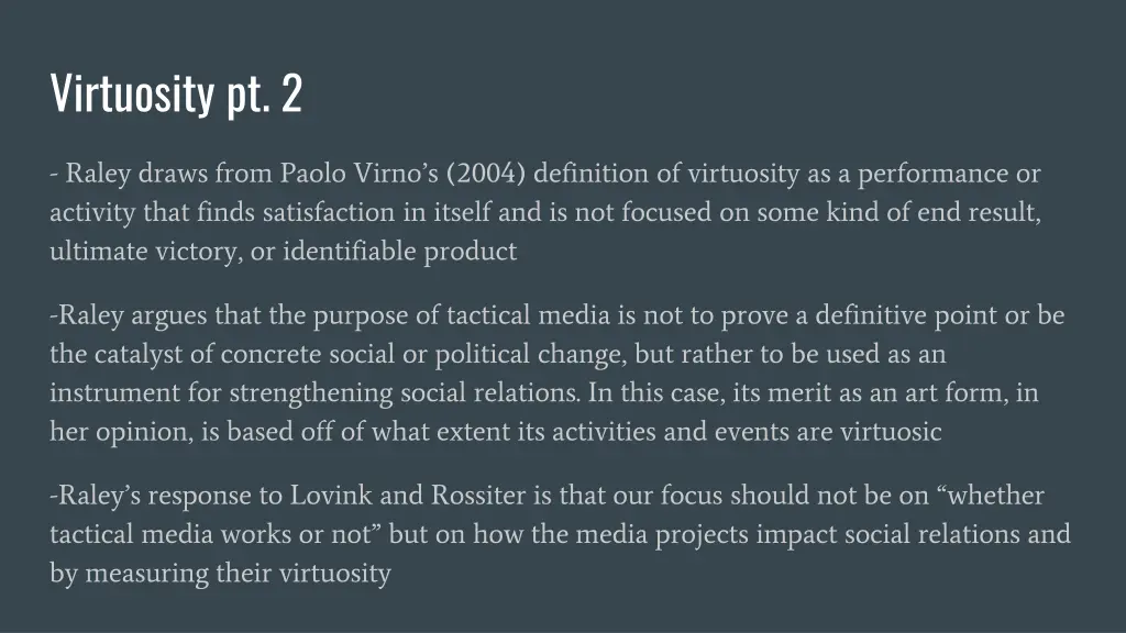 virtuosity pt 2