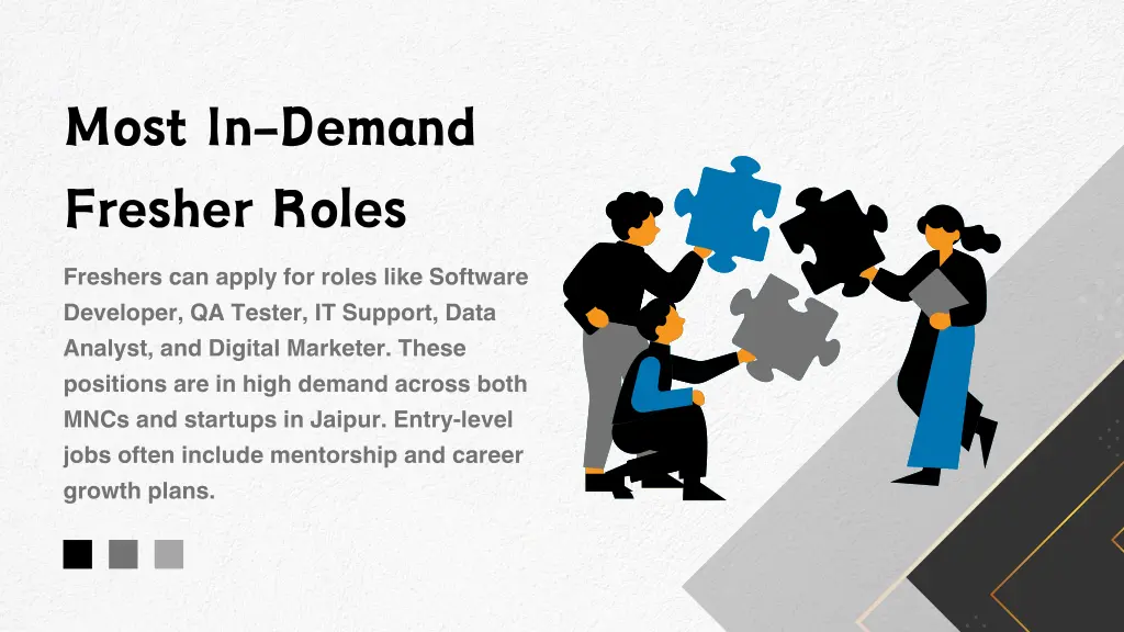 most in demand fresher roles