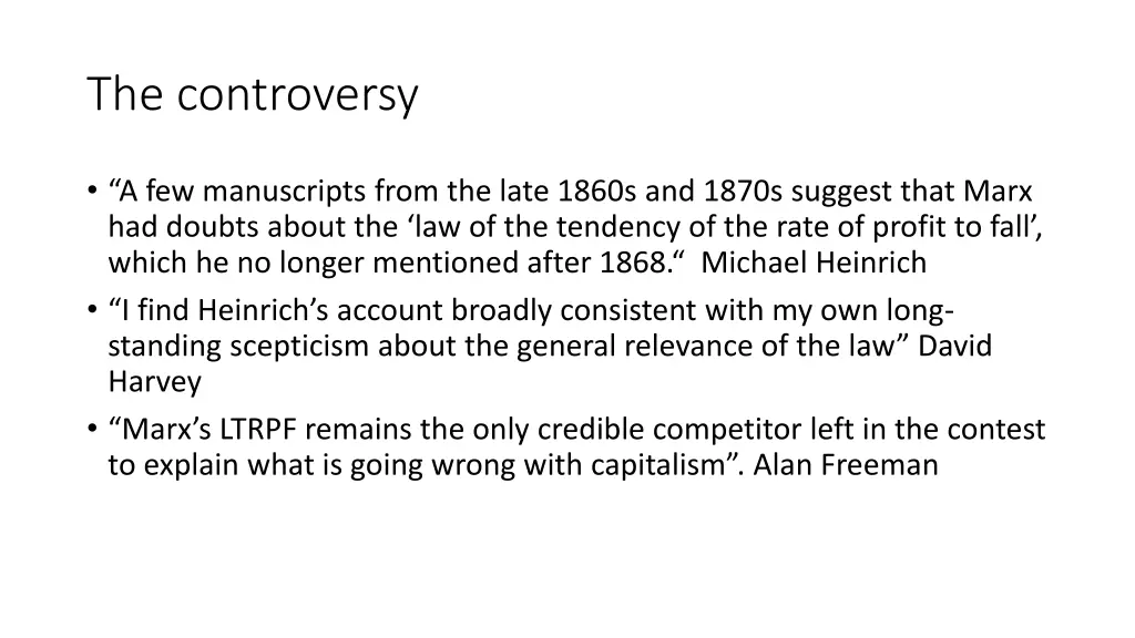 the controversy