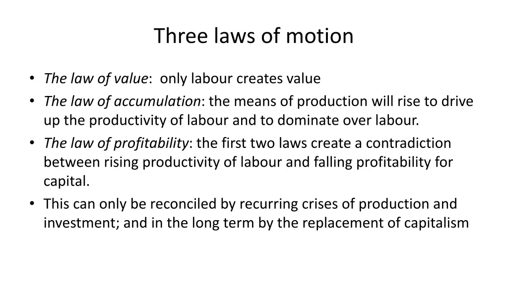 three laws of motion