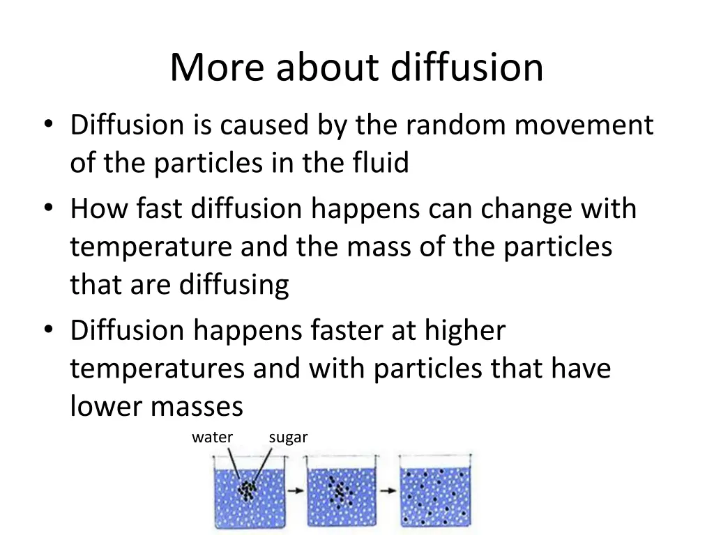 more about diffusion diffusion is caused