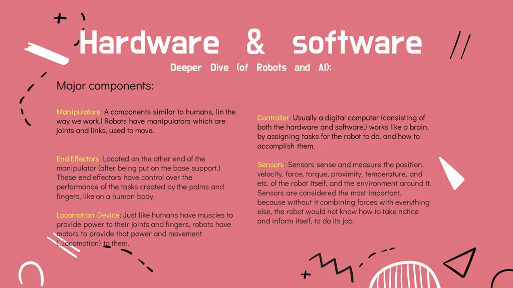 hardware software deeper dive of robots