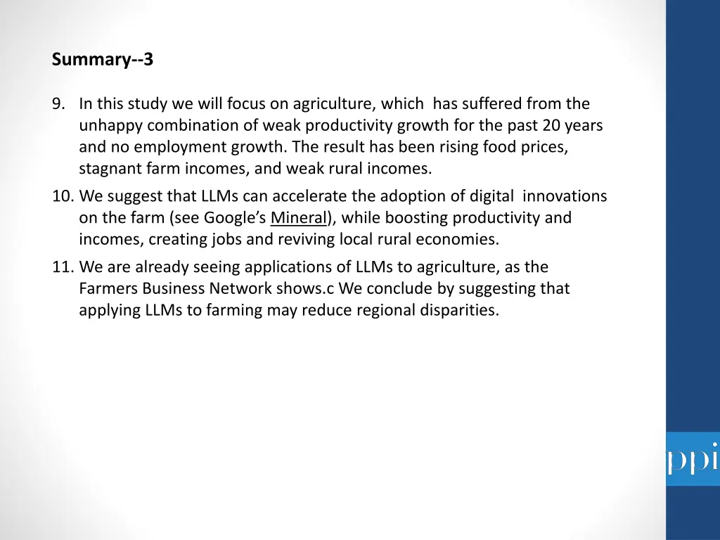 summary 3 9 in this study we will focus