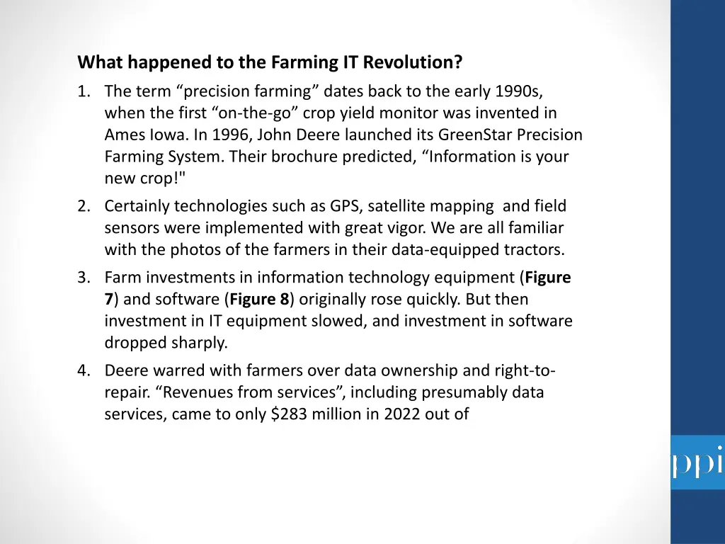 what happened to the farming it revolution