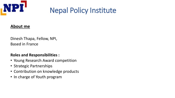 nepal policy institute nepal policy institute