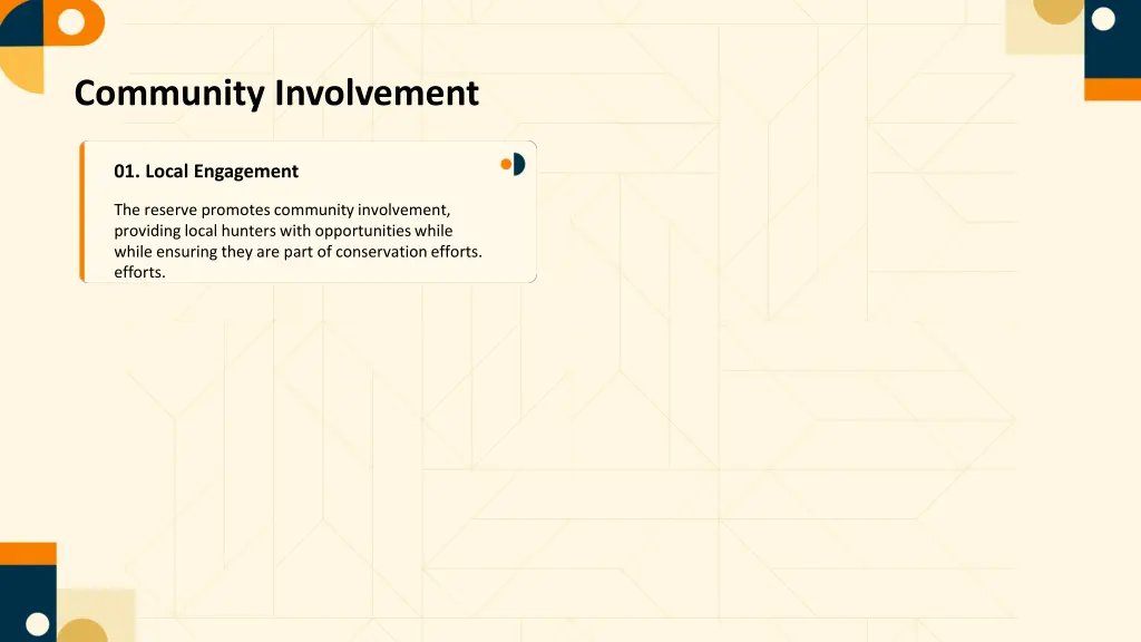 community involvement