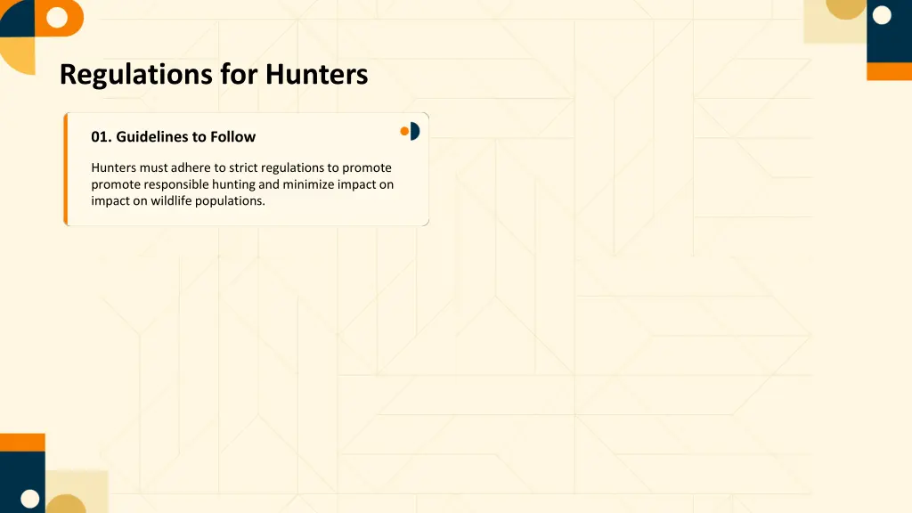 regulations for hunters