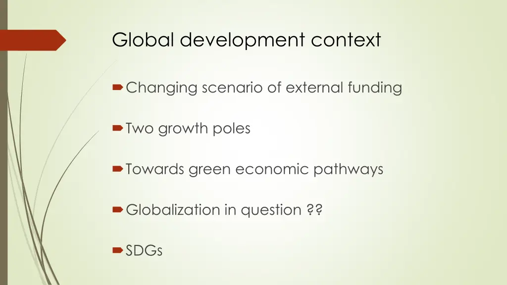 global development context
