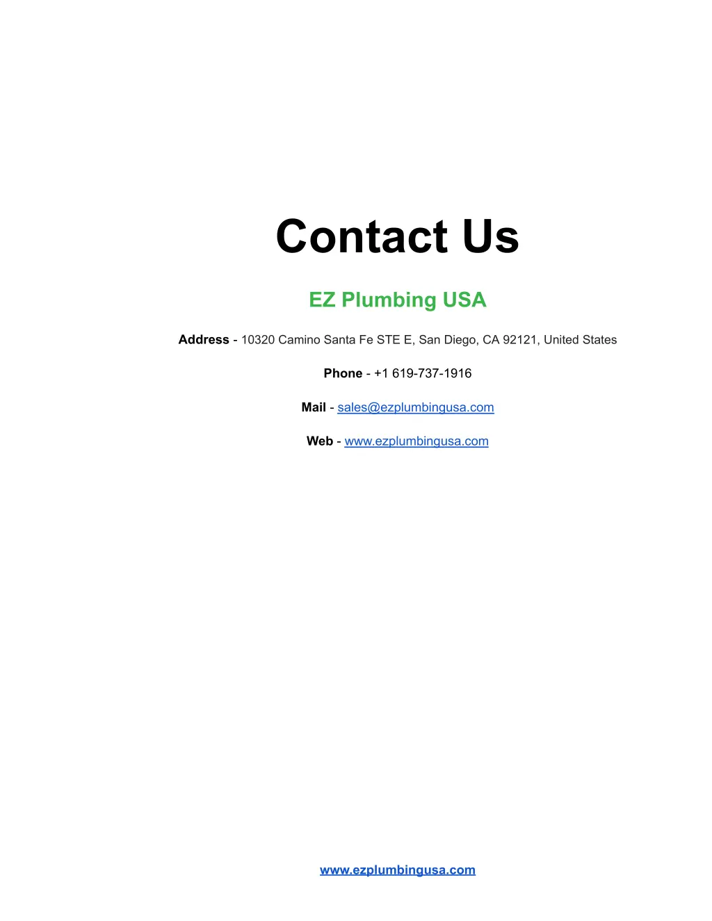 contact us