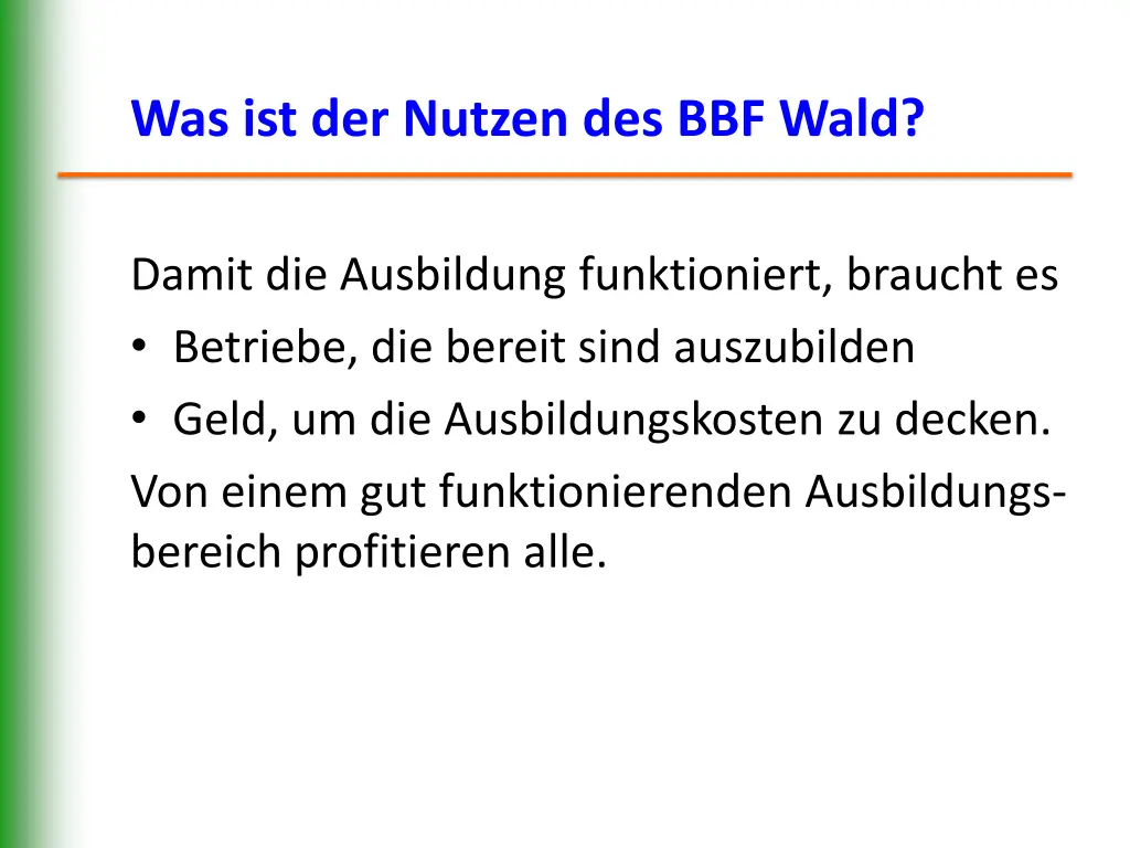 was ist der nutzen des bbf wald