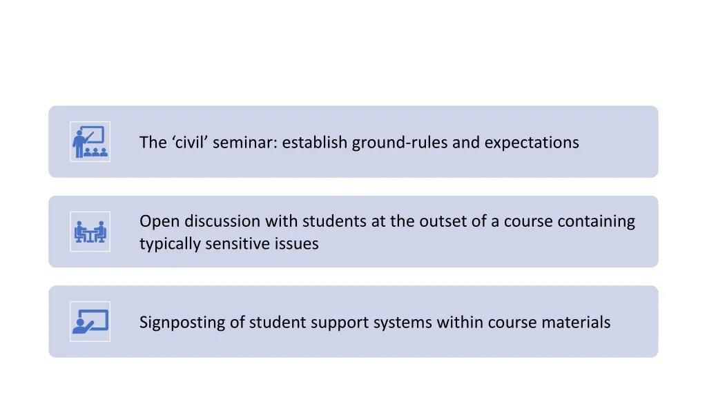 the civil seminar establish ground rules