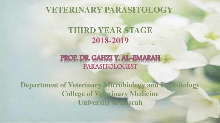 veterinary parasitology