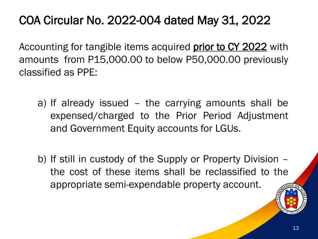coa coa circular circular no 1