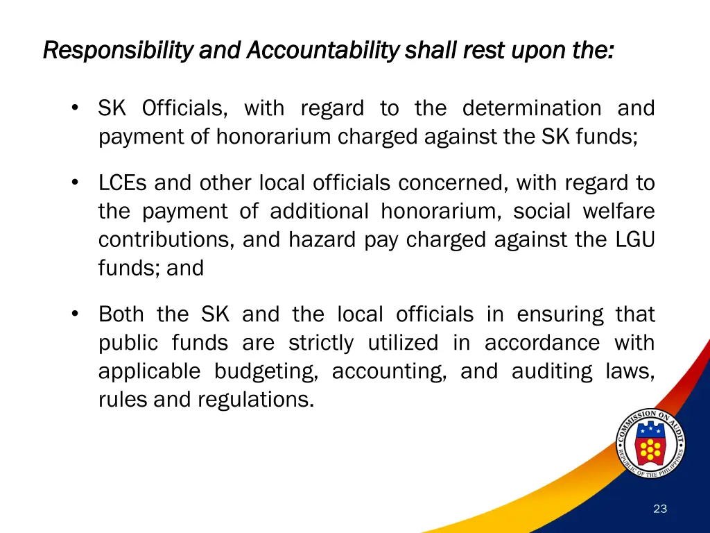 responsibility responsibility and