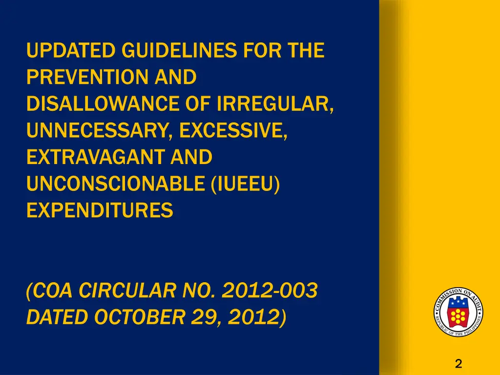 updated guidelines for the prevention