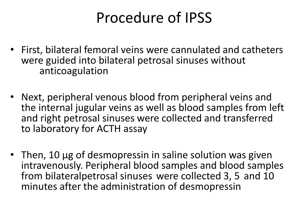 procedure of ipss