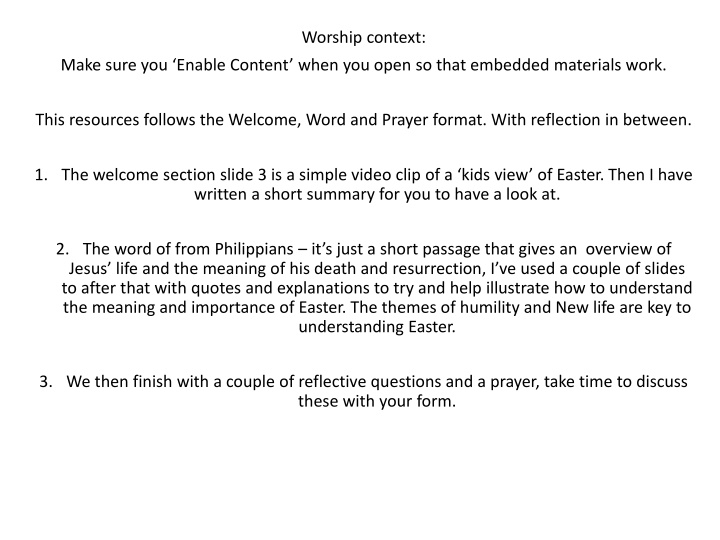 worship context