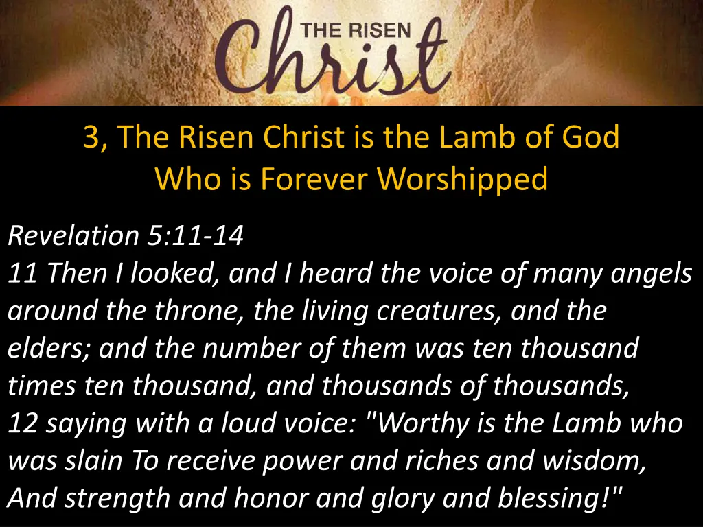 3 the risen christ is the lamb