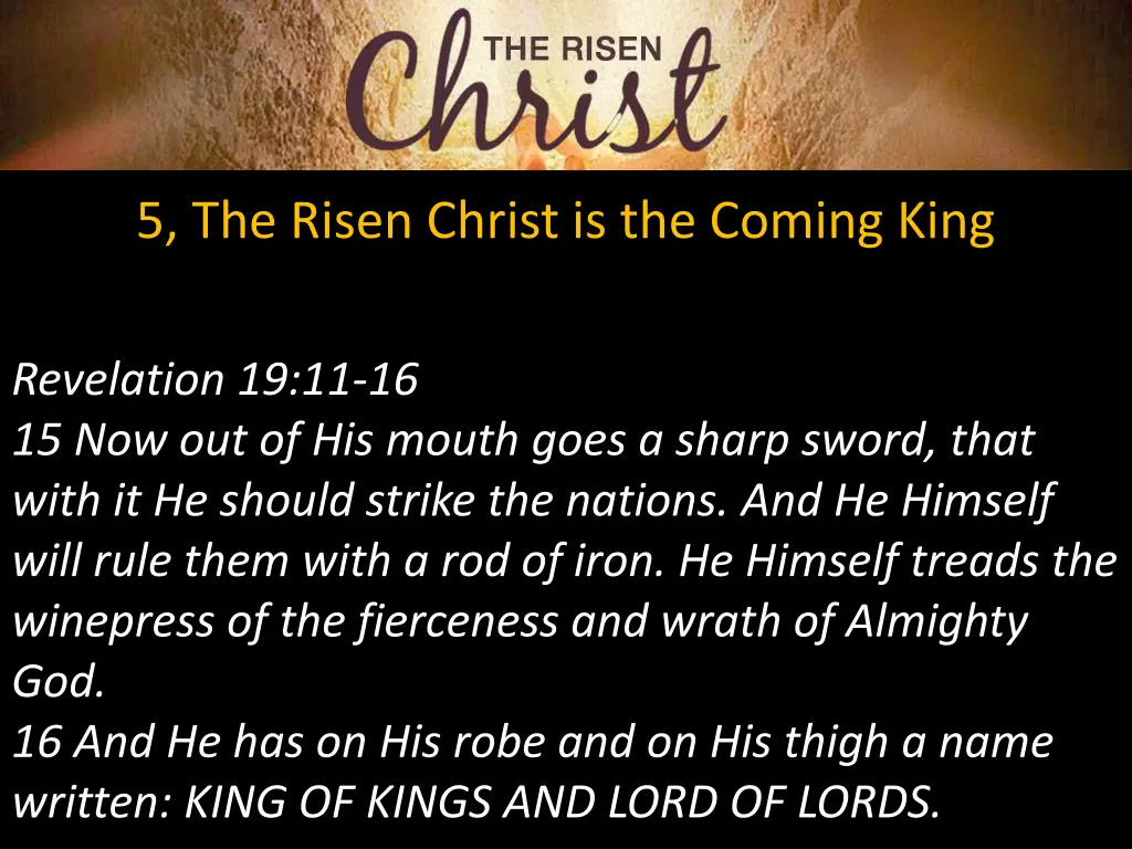 5 the risen christ is the coming king 2