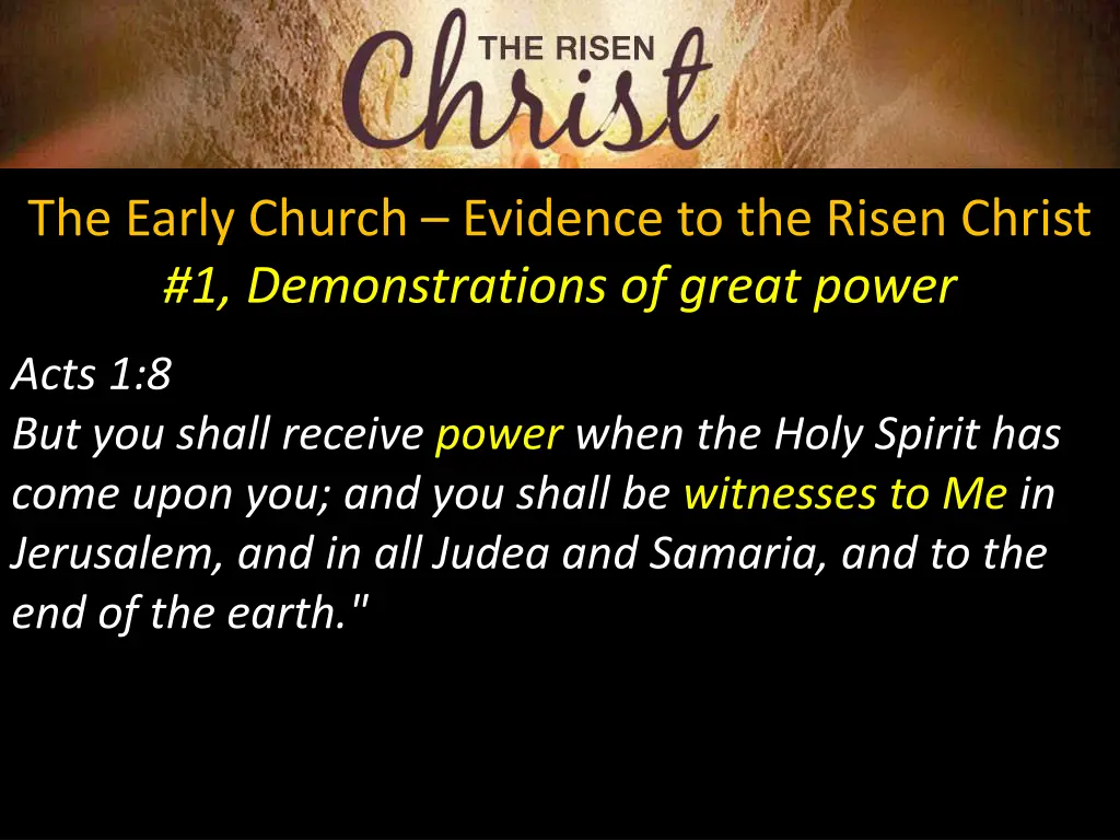 the early church evidence to the risen christ 2