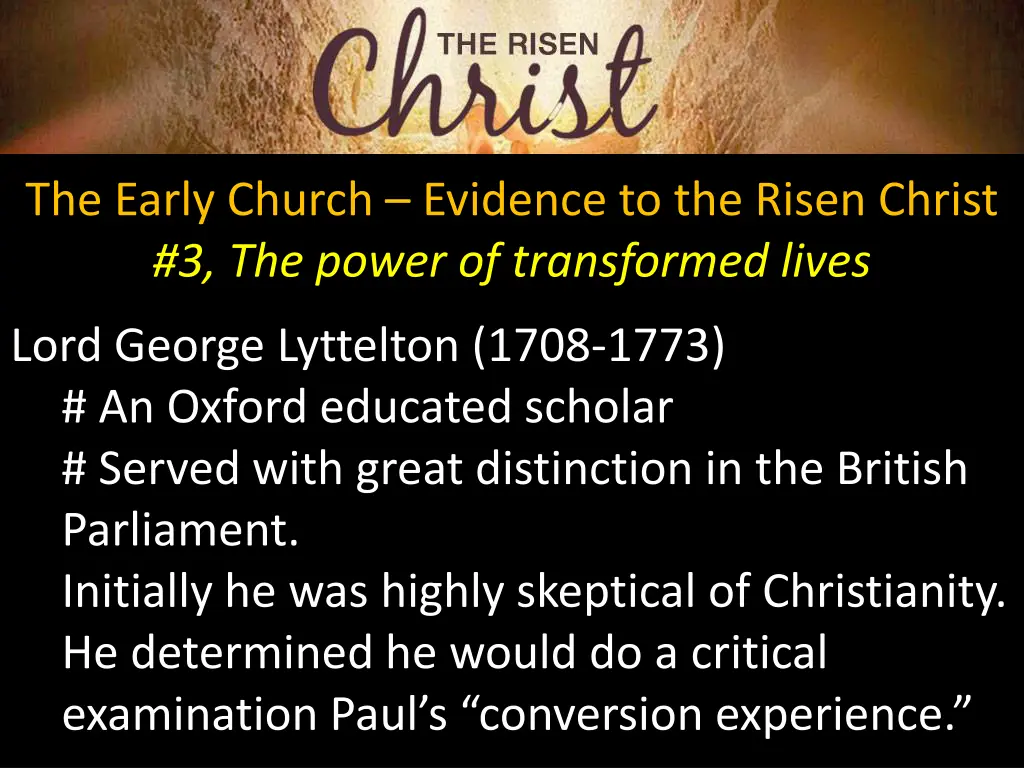 the early church evidence to the risen christ 5