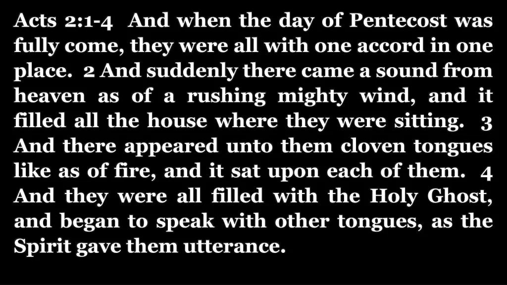 acts 2 1 4 and when the day of pentecost