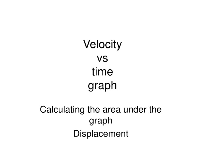 velocity vs time graph