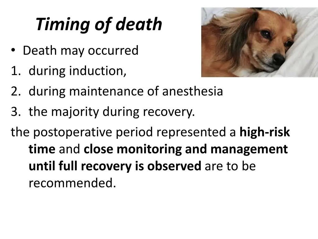 timing of death death may occurred 1 during