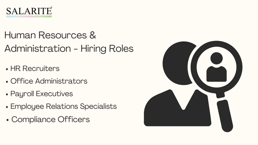 human resources administration hiring roles