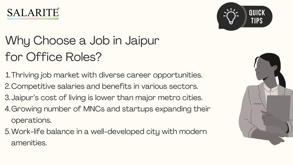 why choose a job in jaipur for office roles