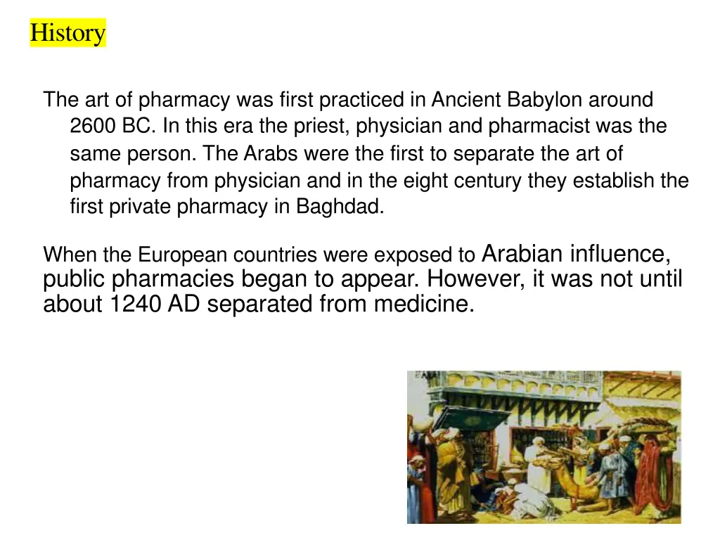 history