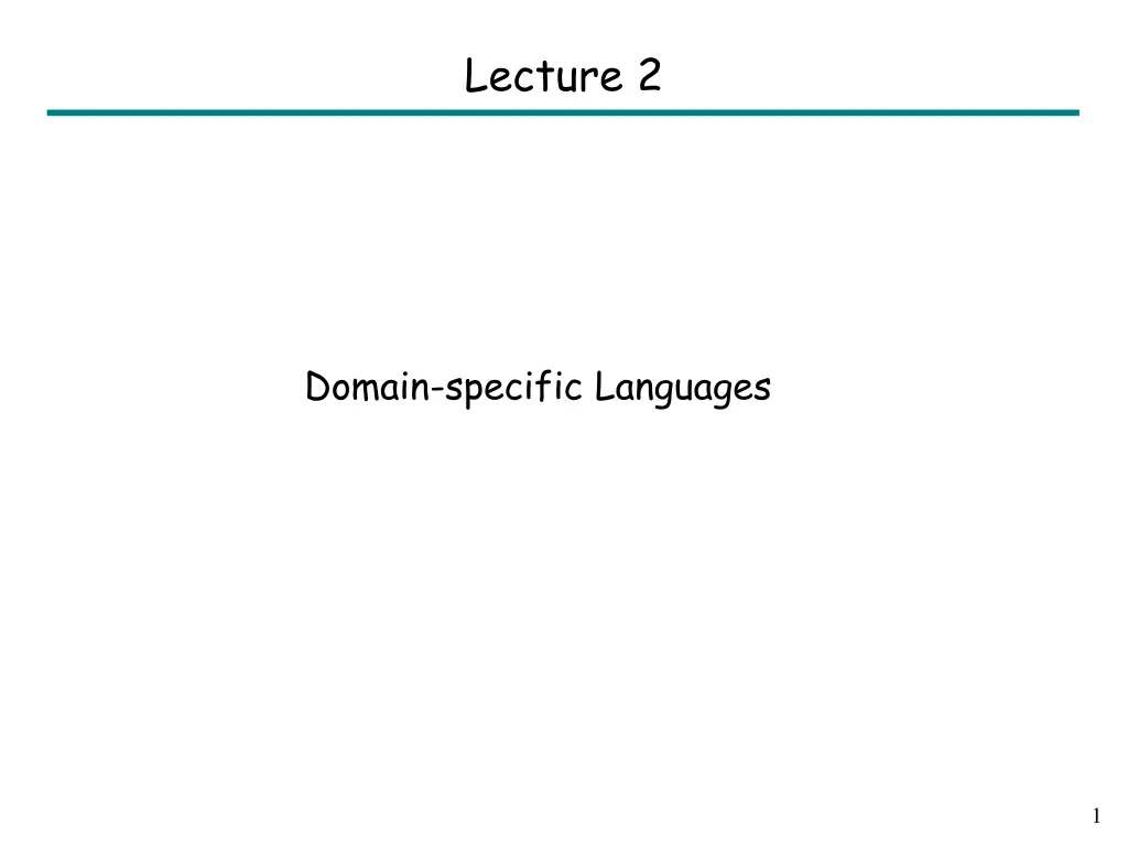 lecture 2