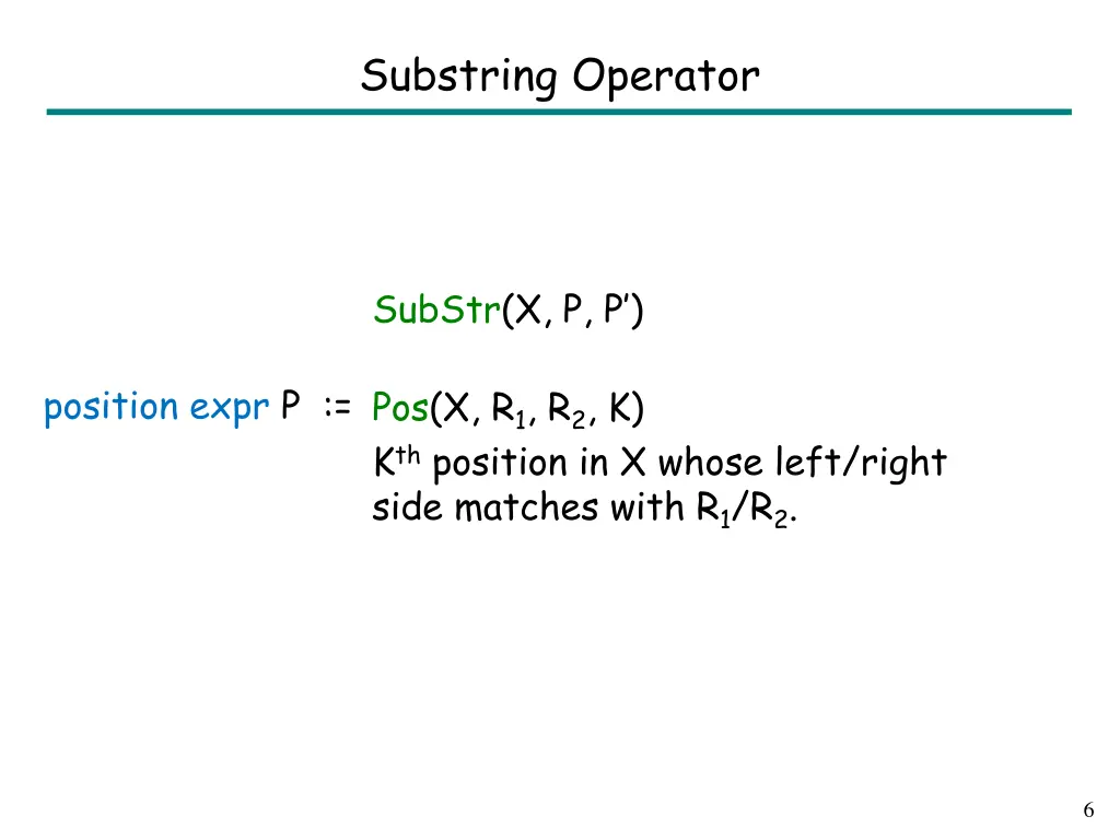 substring operator 1