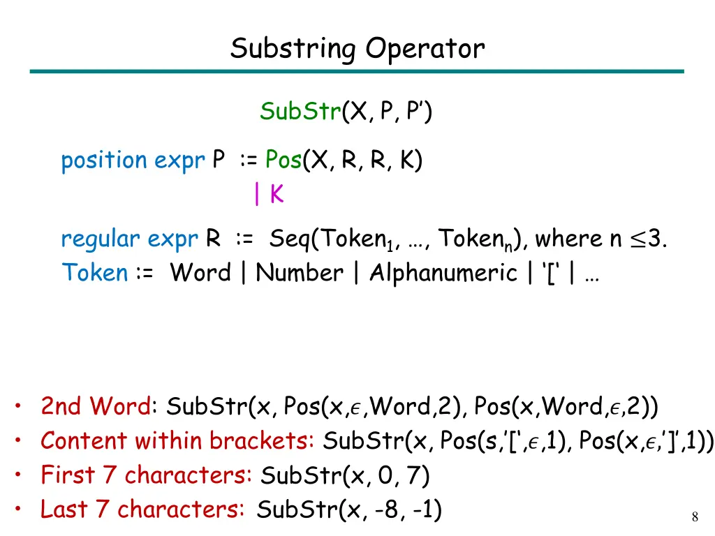 substring operator 3